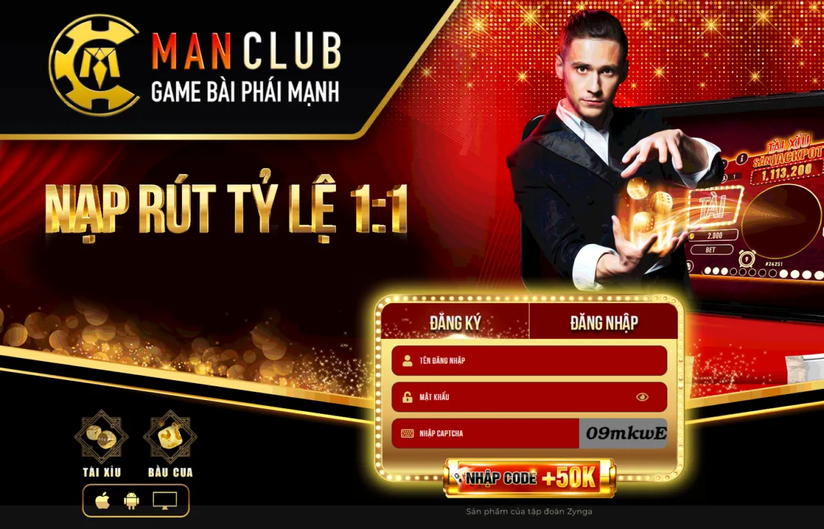 Đăng ký thành viên đơn giản tại Manclub